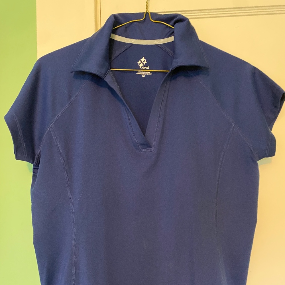 Womens Navy Golf Shirt JoFit M